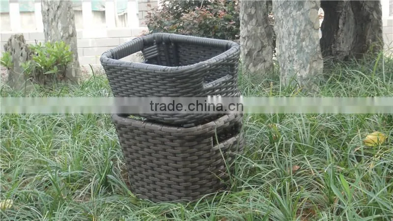 Aluminum Outdoor Furniture Waterproof Rattan Basket Storage Boxs
