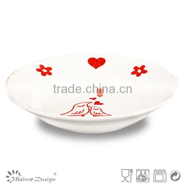 Big christmas ceramic soup bowl