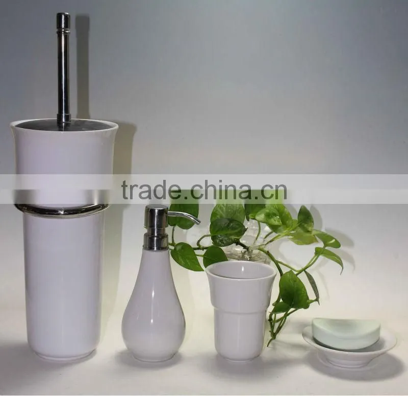 Matte White Bathroom Set