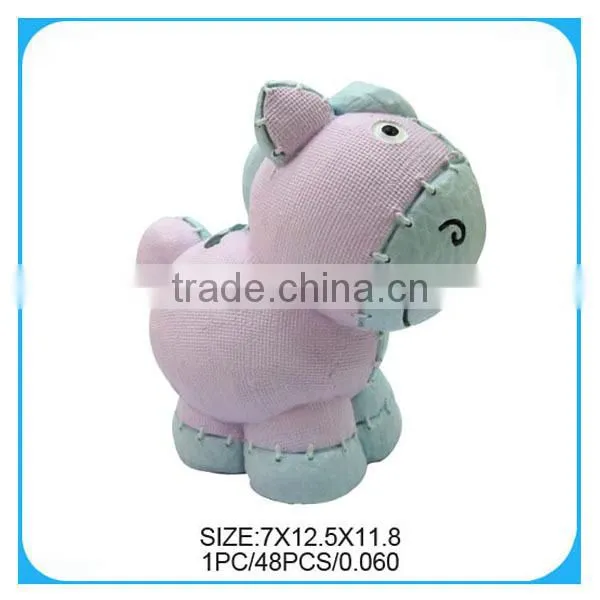cheap resin rabbit shape coin bank