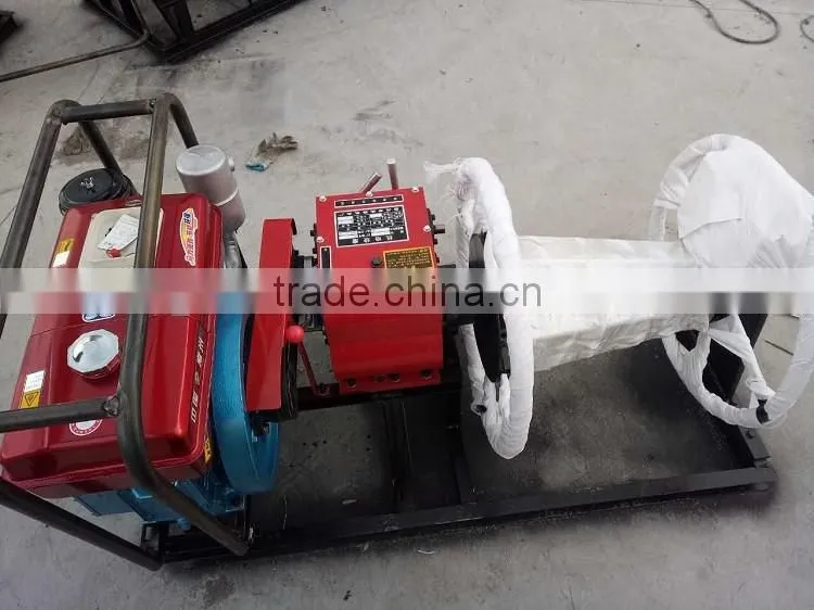 100M steel wire rop cable winch machine made in China/ 3T gasoline engine cable winch