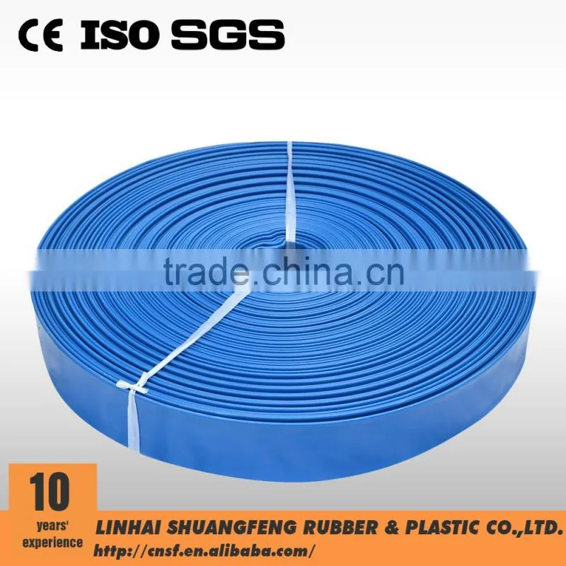 High Quality PVC lay falt hose with ISO/CE certificates PVC flexible hose