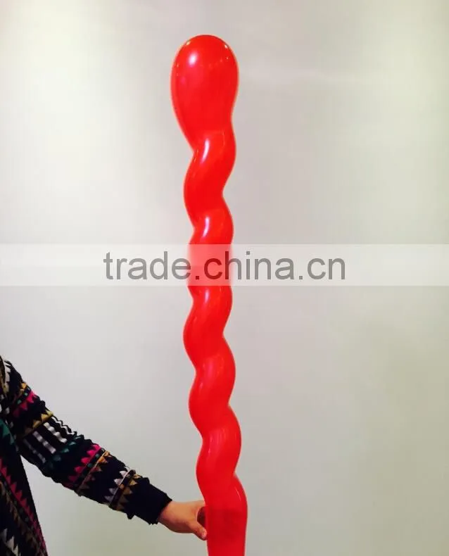 Factory Direct Selling Inflatable Natural Latex Twist Balloon Magic Rocket Balloon Long Shape Party Balloon
