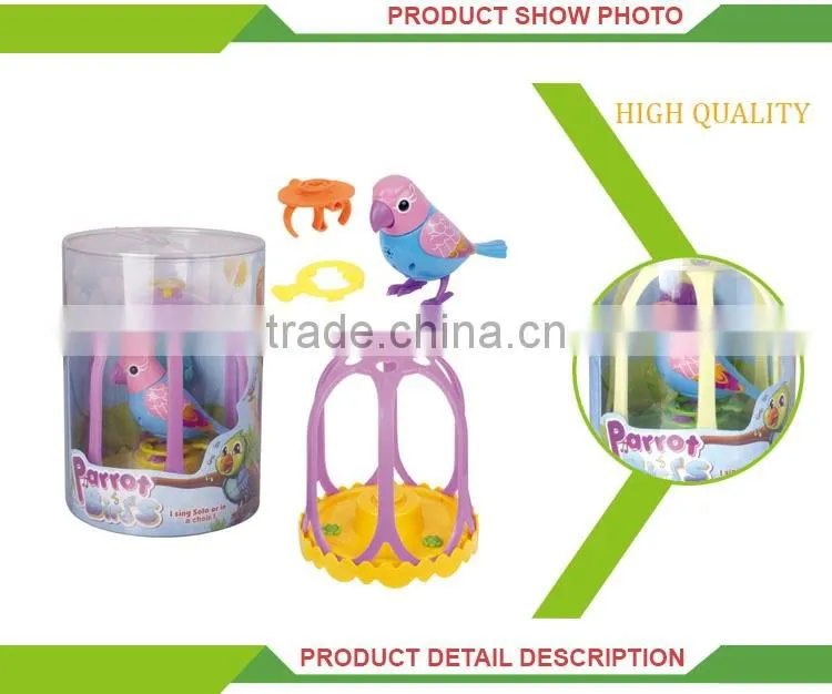 New product plastic sound control battery operated singing bird