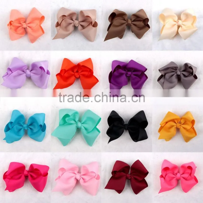 Classic Oversized Alligator Clip Grosgrain Hair Bow