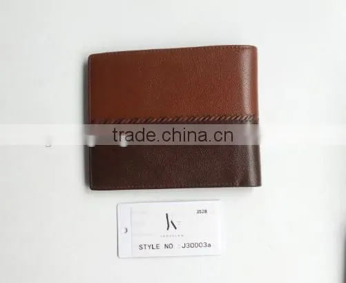 Genuine cow leather wallet gift set J30003a