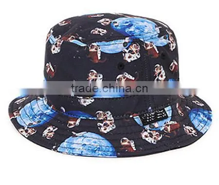 Custom Fashion Pineapple Print Sublimation Bucket Hat