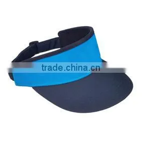 Custom high crown Golf style visors black cap