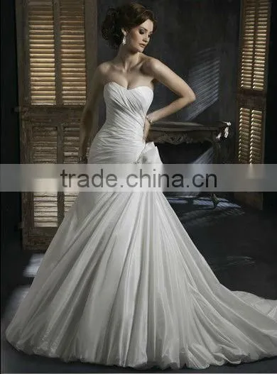 ivory strapless wedding dress with red flowers embroidery
