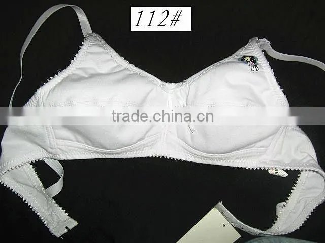 Mature ladies pure color non-padded plus size bra in high quality