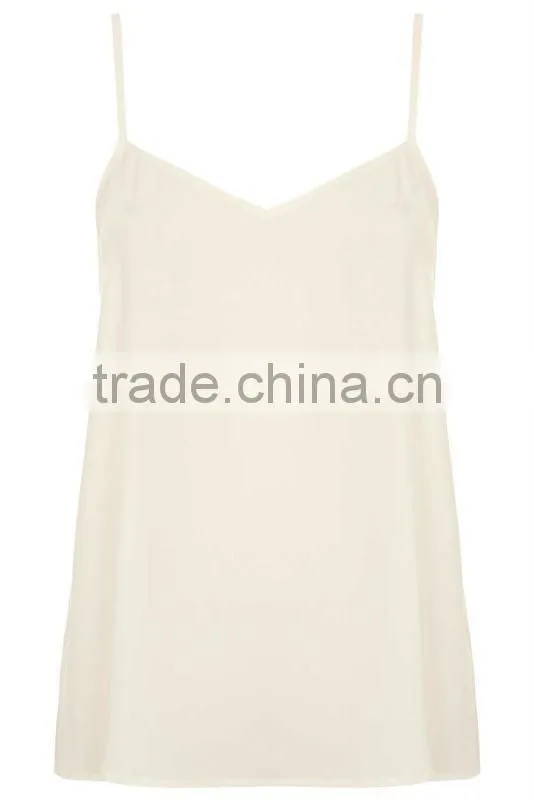 China supplier wholesale women clothes high quality plain white tank top