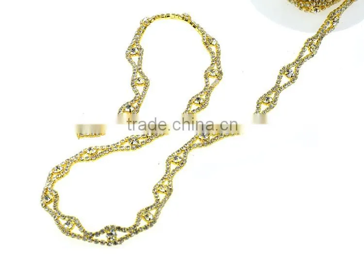 Decorative Chains For Clothes Roll Rhinestone Cup Chains