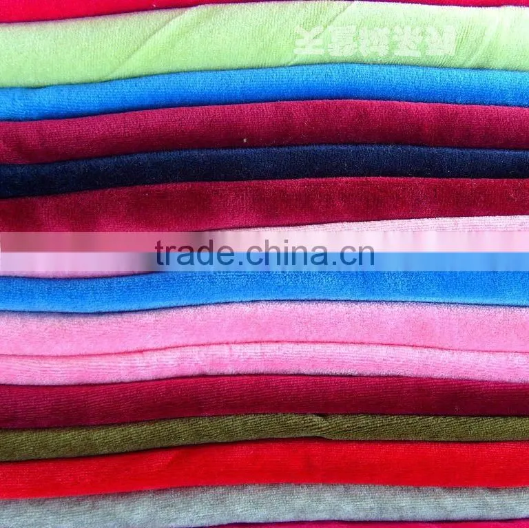 2013 New design 100% polyester high-level spun velvet fabric,2th