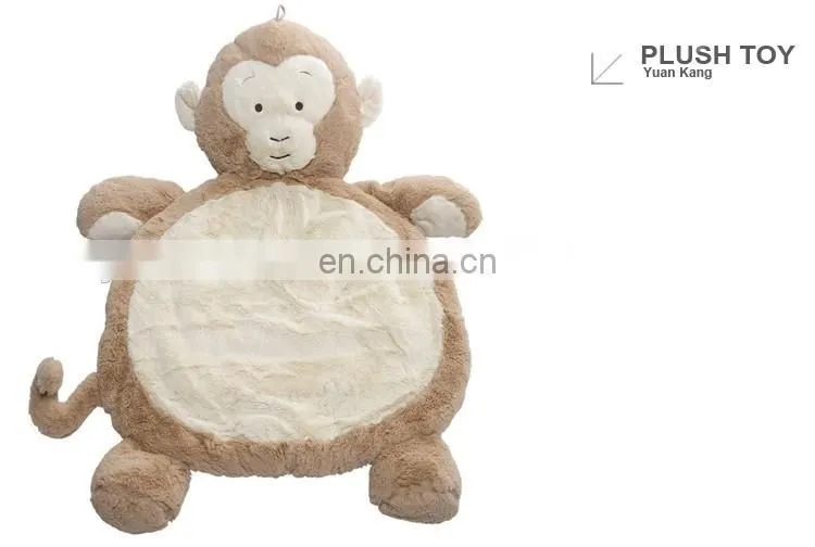 Super soft plush animal baby play cushion mat