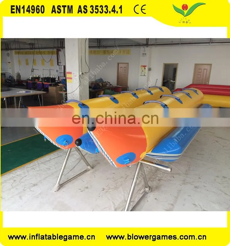 0.9mm PVC tarpaulin air tight inflatable water banana boat float