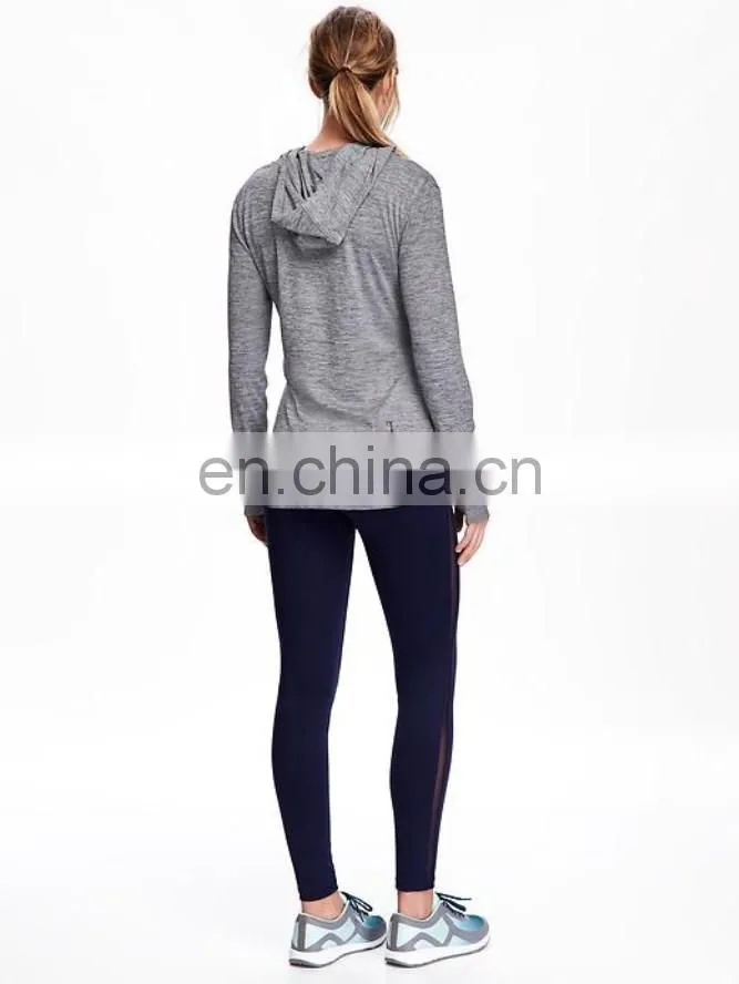 Custom compression women UV protection hooded lycra rash guard