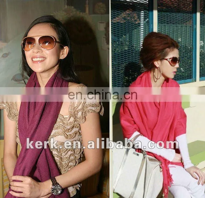 Fashion Plain Design Scarf and shawl, Stock 40 colors Wholesale Price,Material:Cashmere+ Viscose