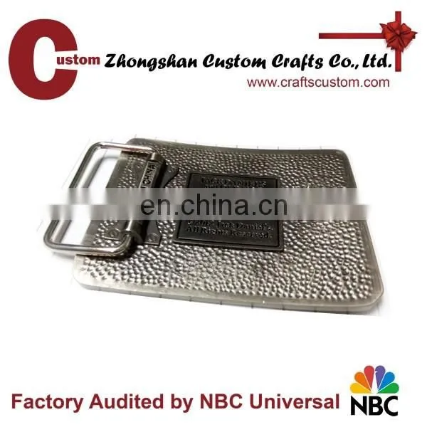 Quality cheap Custom zinc alloy brand buckle custom metal belt buckle
