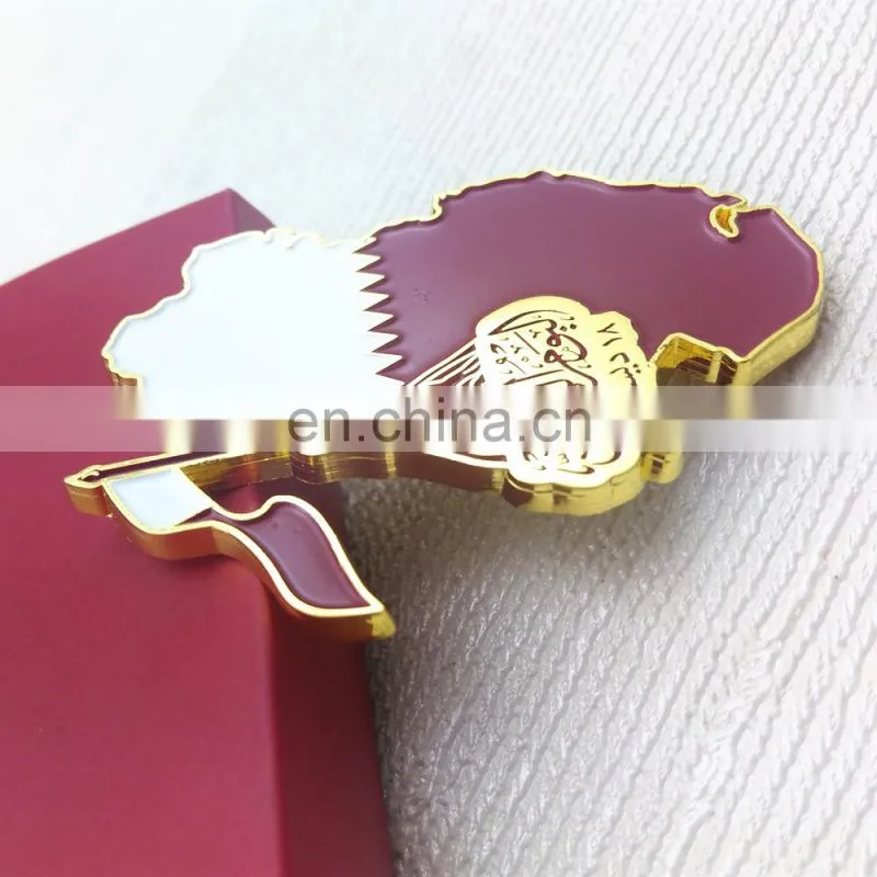 UAE 44th National Day Metal Magnet Medal Pin Badge With Fabric