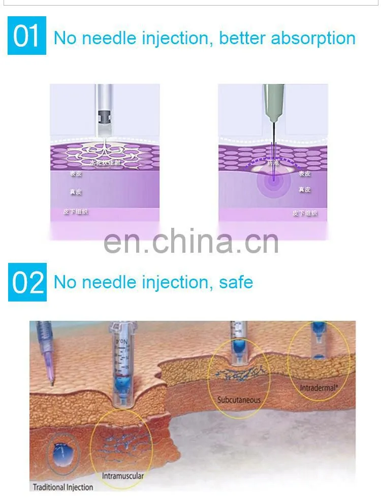 Cheapest price Handle no needle water mesotherapy gun/needle free mesogun for Hyaluronic acid