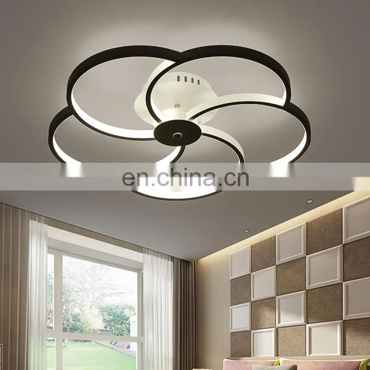 Ultra - thin simple modern living room lights led bedroom ceiling flower - shaped restaurant study lamps