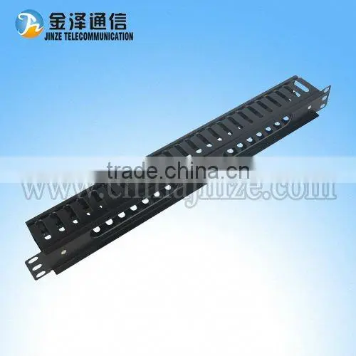 12 port metal+plastic 1 U Cable Manager for telecom