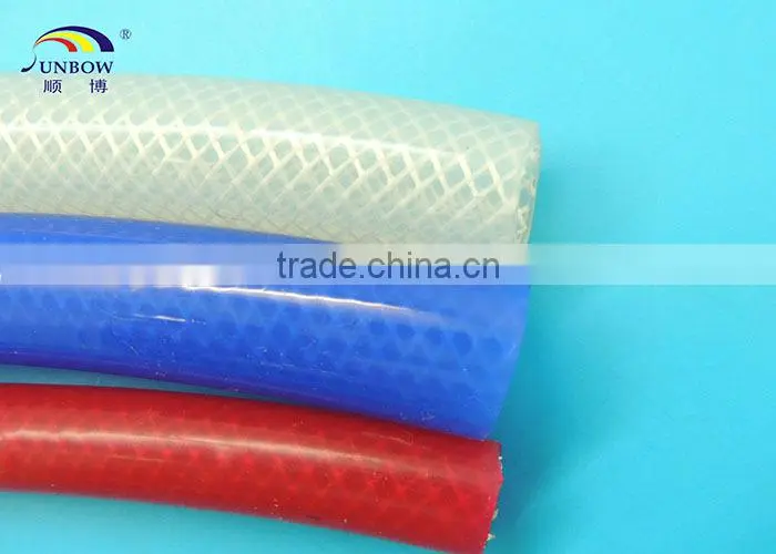 High Temperature High Voltage Resistant Food Grade Clear Silicone Braided Tube