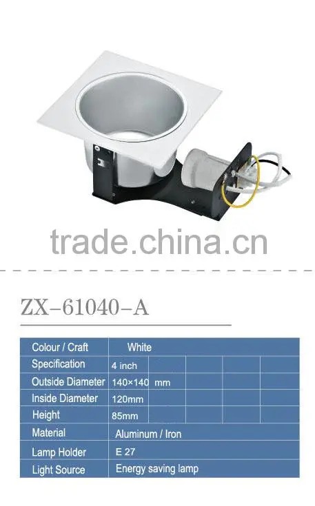 2014 new design exporter lamp fittings for Down lamp/Tube light