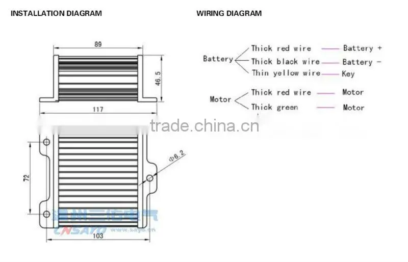 CNSAYO controller electric motor ST-1S(CE,FCC)
