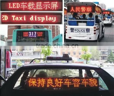 taxi gsm based moving led billboard screen