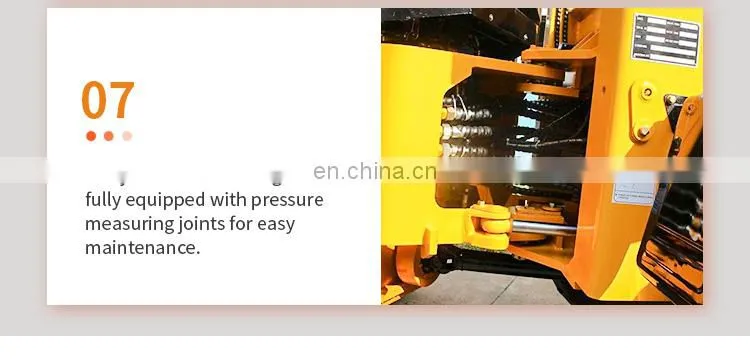 ZL20 2ton shovel loader with snow blower 4 in 1bucket and fork