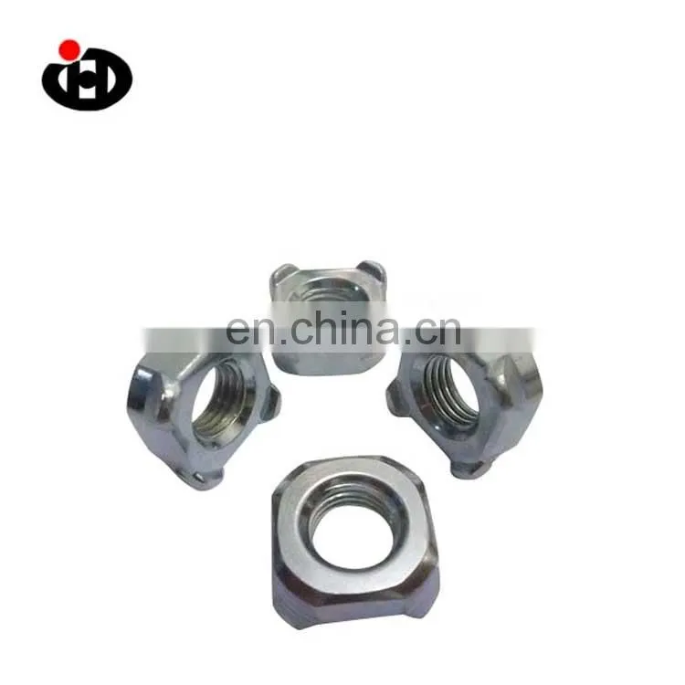 High Tensile JINGHONG Plated Square Threaded Plain Aluminum Weld Nut