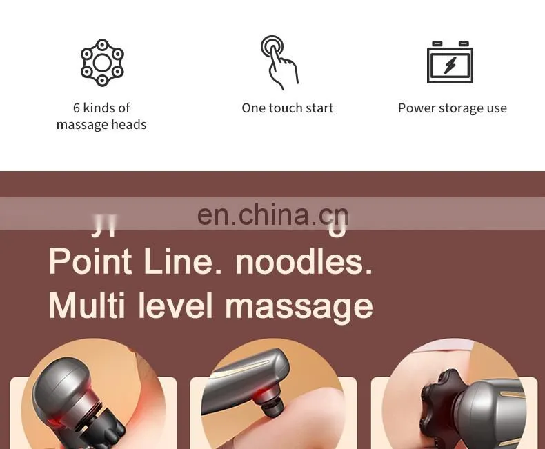 L11C High quality multifunction wireless charing massage hammer rechargeable massage stick