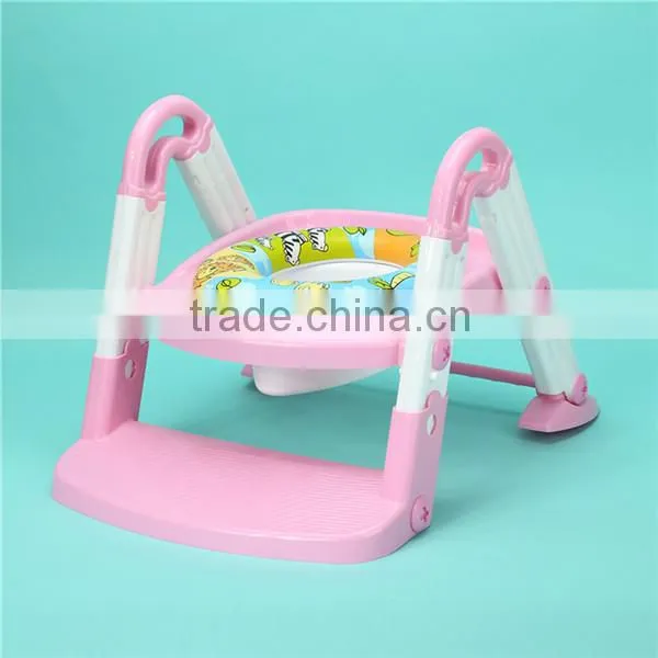 Fashion Folding Step and Potty Seat Baby Potties Toilet Training Seat