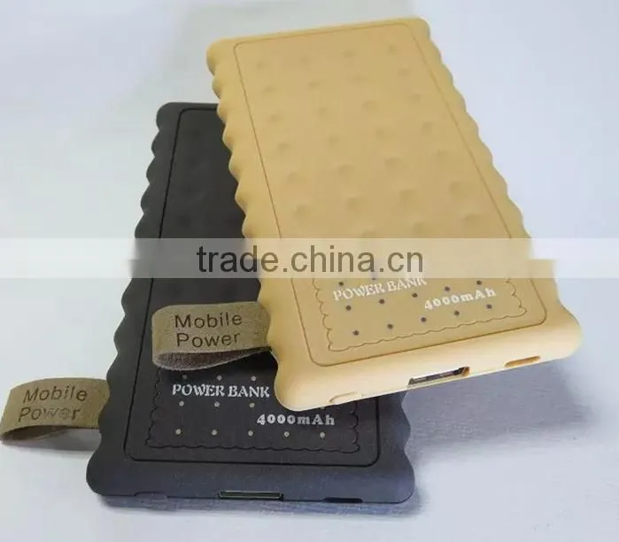 Wholesale alibaba Biscuit Power Bank charger 4000mAh for samsung