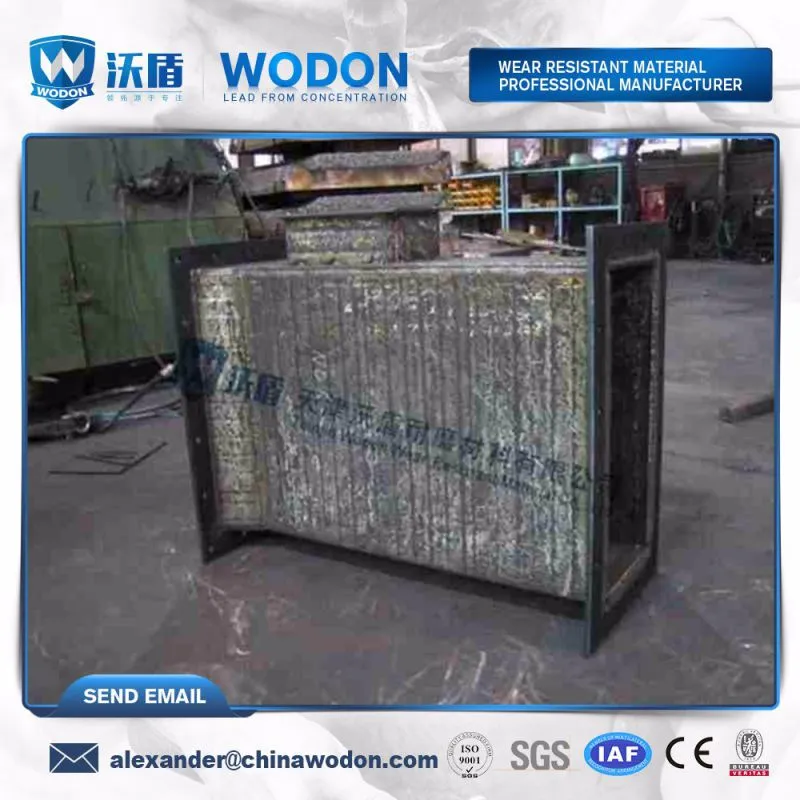 Wodon wear resistant bimetal pipe and fitting with chrome carbide coated harden pipe