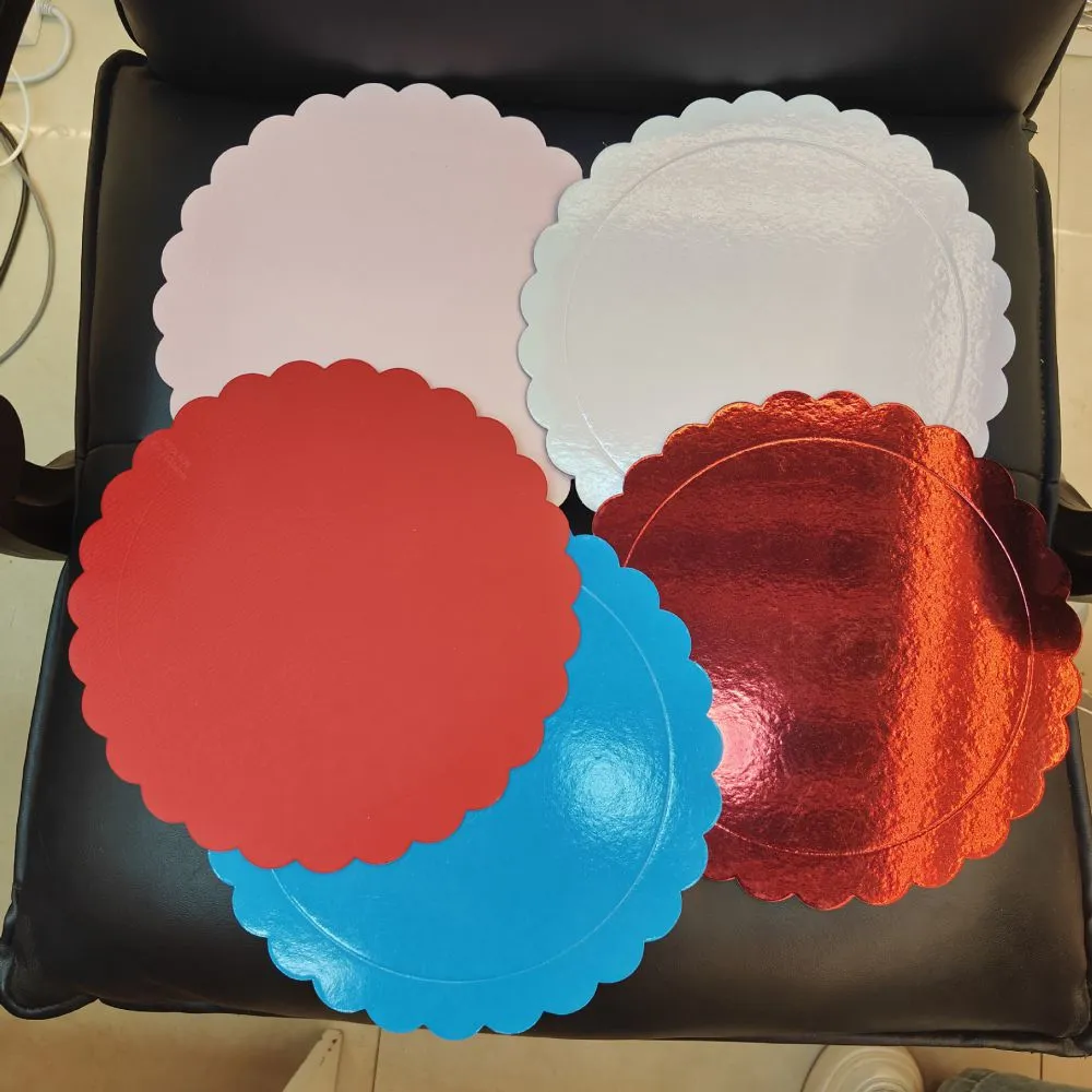 Cake drums 6,8,10,12 inch gold foil round cake board (1)