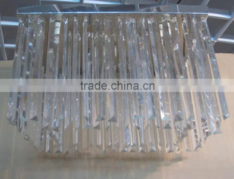 Crystal ceiling square E14 ceiling light for China PKN40016