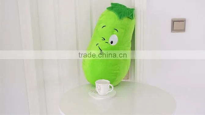 Top quality cute design vegetable toys custom plush cushion pillows