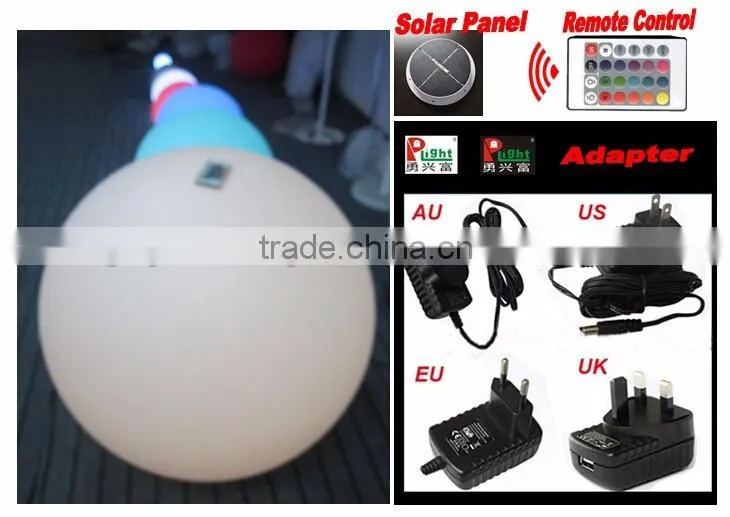 Solar LED ball with remote control YXF-800S1