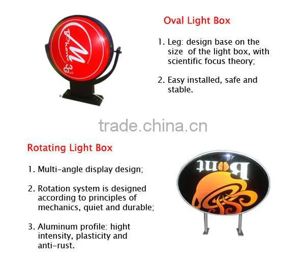 pole install led street light advertising light box