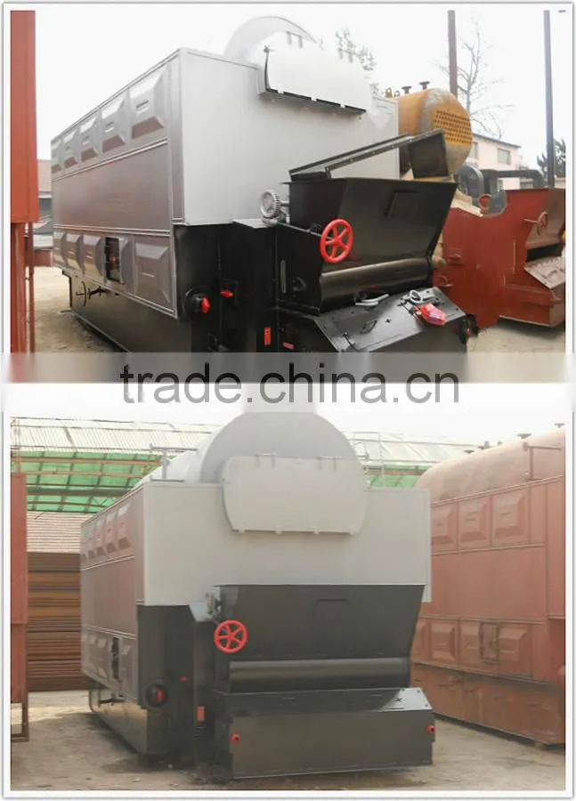 Horizontal assembled coal steam boiler