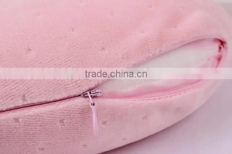 neck pillow,U shape inflatable pillow,Custom PVC+PVC flocking Inflatable Travel Pillow