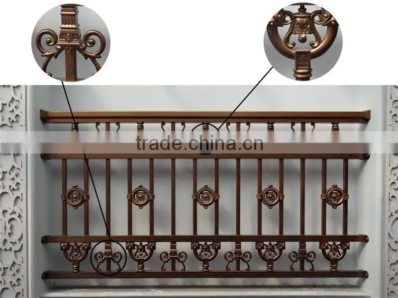 AJLY-806 Powder coating Anti-rust Aluminum veranda fencing/porch fence/ balcony railing made in china