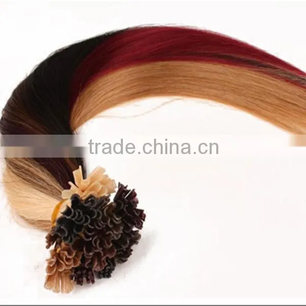 hot selling best quality brazilian hair pre-bonded hair extension i tip u tip flat tip v tip wholeasle hair