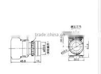 WL128ED-11D Plastic Electrical Emergency push button switch
