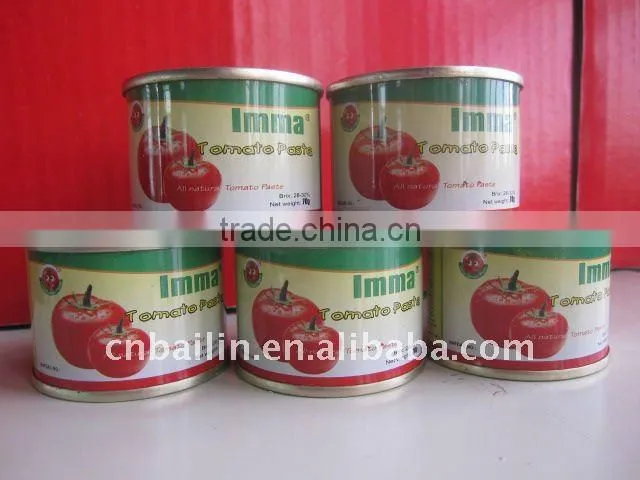 bulk tomato puree 198g gino tomato paste 28%-30% HACCP certified tomato paste company
