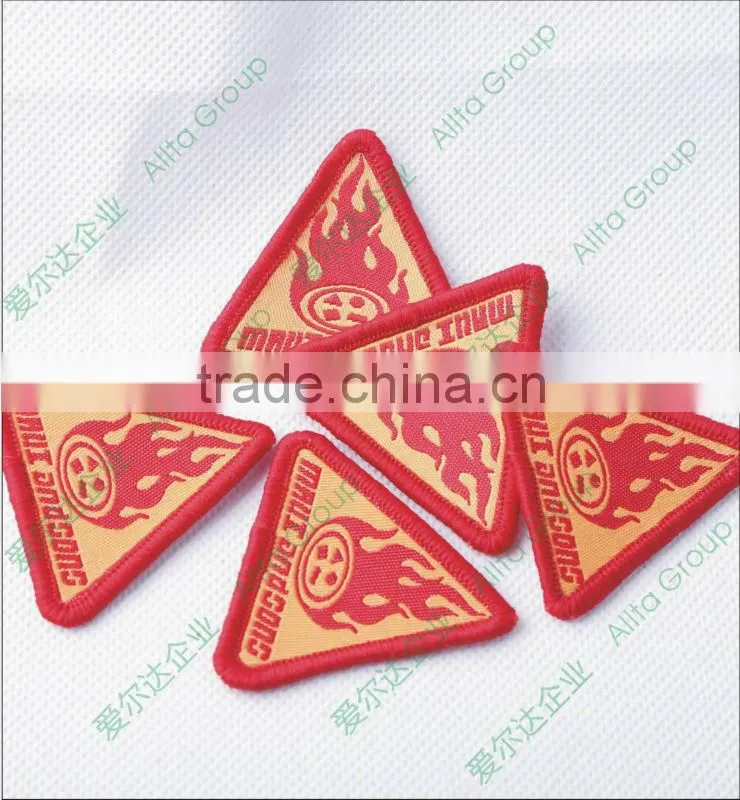 Hot sale wholesaler custom garment woven badge