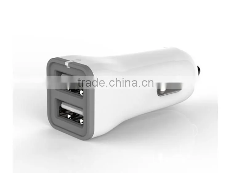 REYON new quick charge 2.0 car charger with qualcomm certification, 2.1A car charger with LED indicator