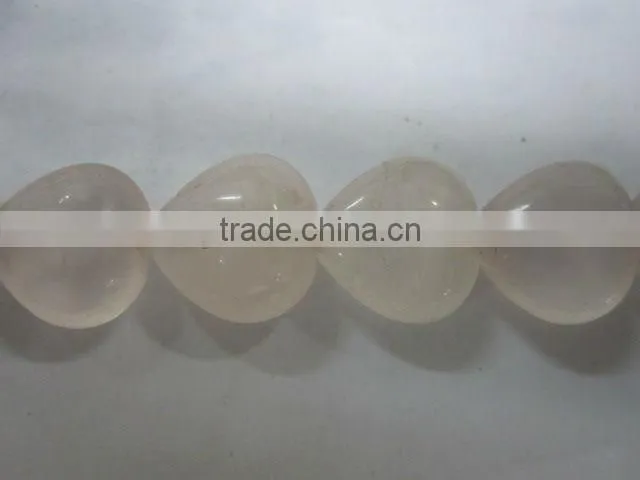 Natural gemstonesrose quartz pear shape pendant